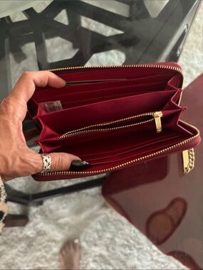 Women's Zip-Around Wallet - Red